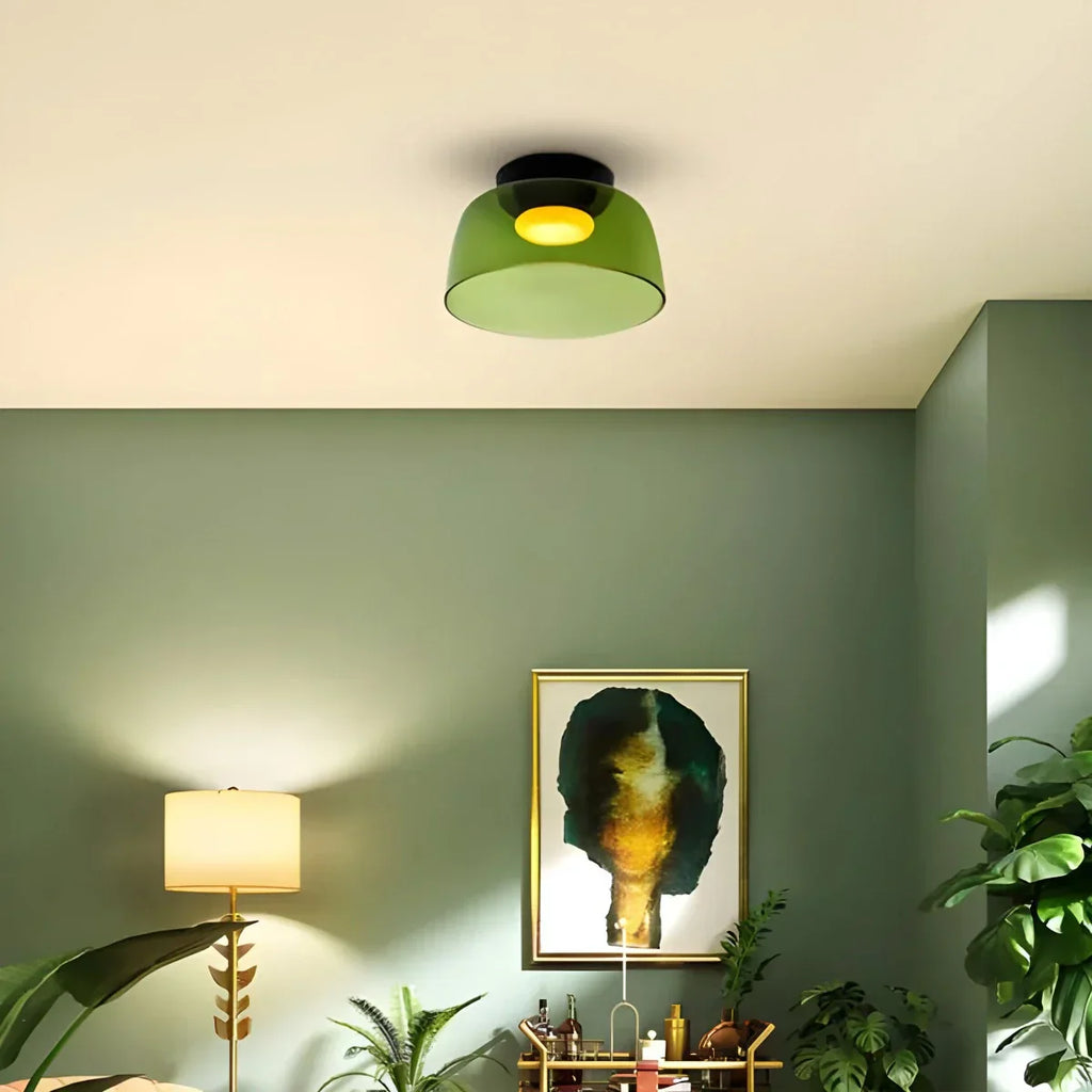 Colored Glass Ceiling Light for Bedroom ByMagi