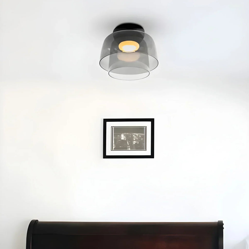 Colored Glass Ceiling Light for Bedroom ByMagi