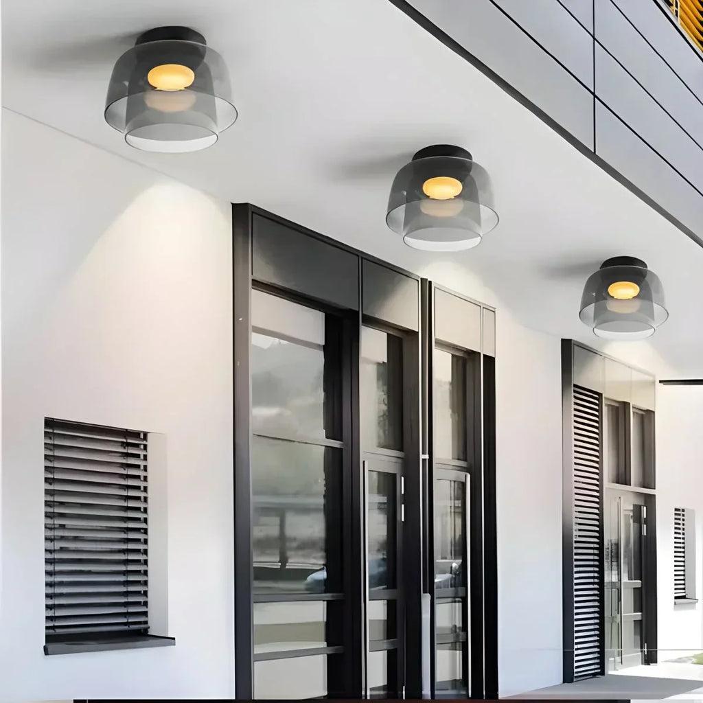 Colored Glass Ceiling Light for Bedroom ByMagi