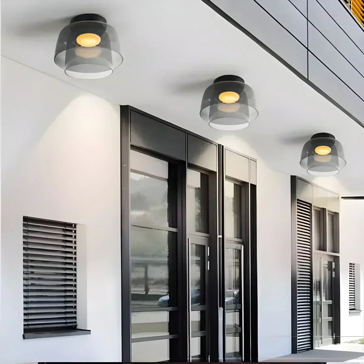 Colored Glass Ceiling Light for Bedroom ByMagi