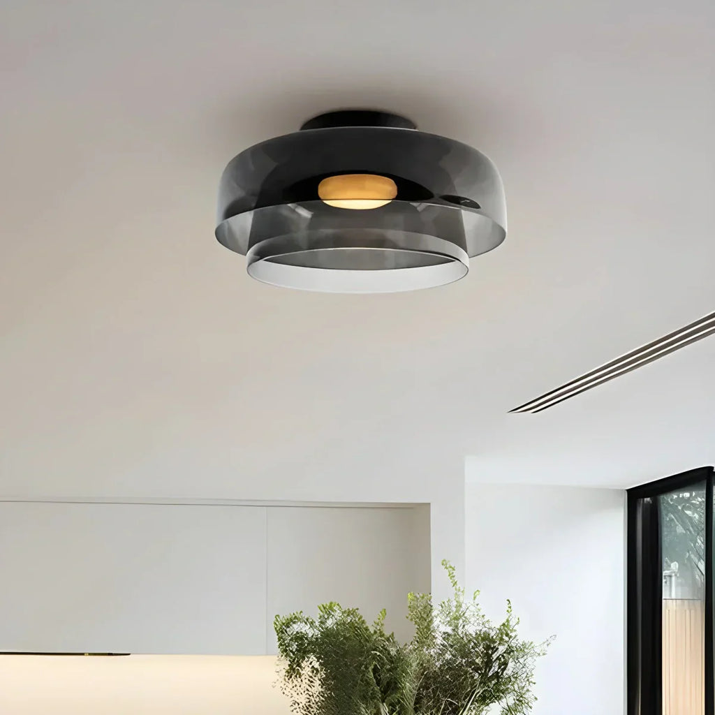 Colored Glass Ceiling Light for Bedroom ByMagi