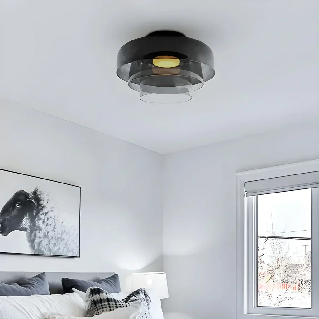 Colored Glass Ceiling Light for Bedroom ByMagi