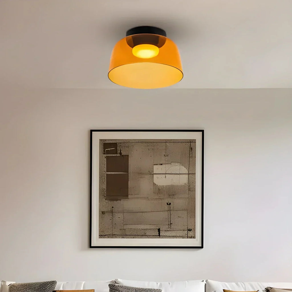 Colored Glass Ceiling Light for Bedroom ByMagi