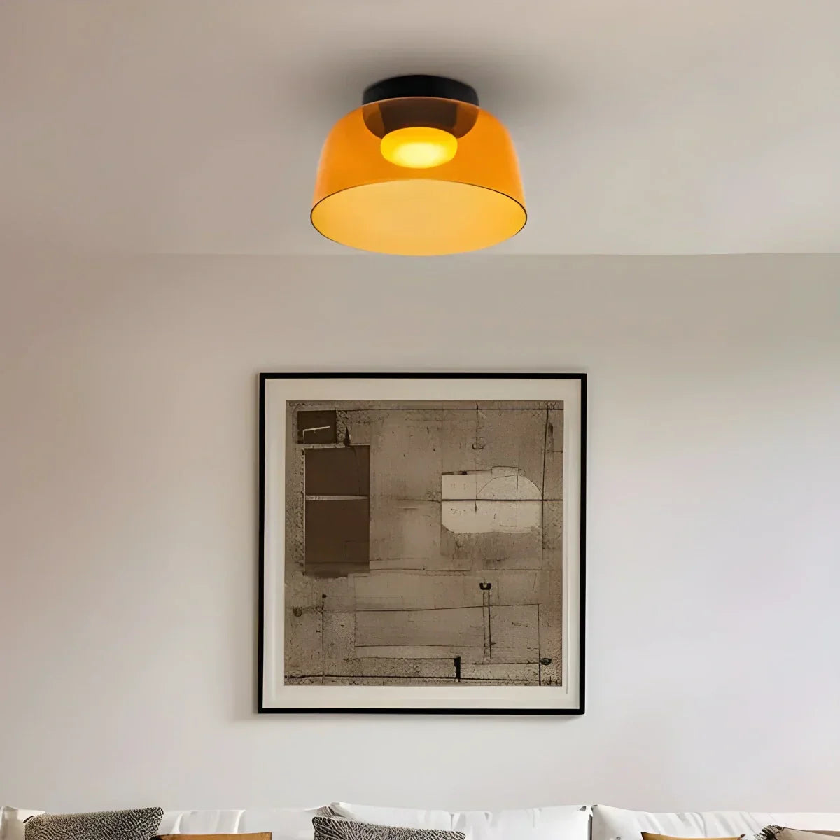 Colored Glass Ceiling Light for Bedroom ByMagi