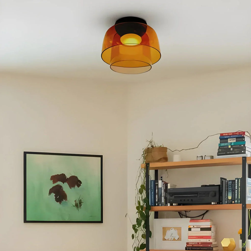Colored Glass Ceiling Light for Bedroom ByMagi