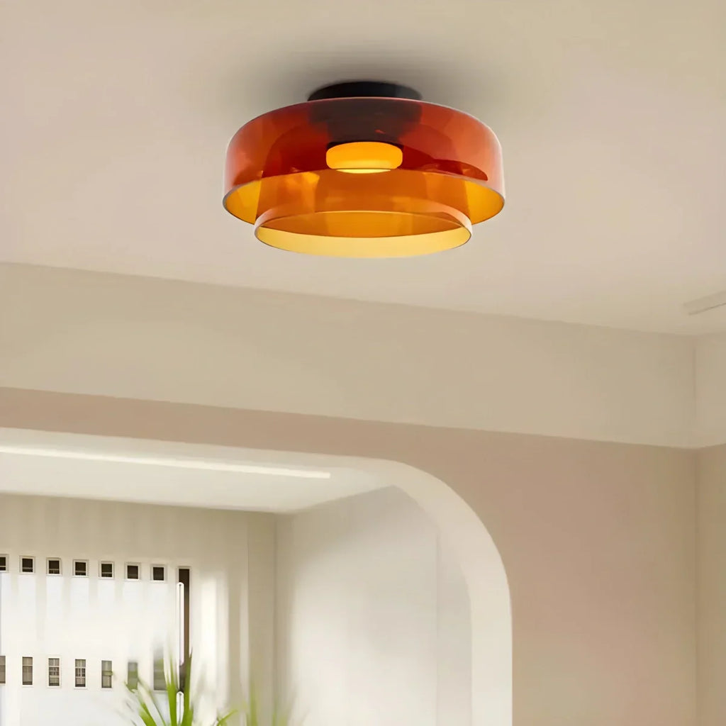 Colored Glass Ceiling Light for Bedroom ByMagi