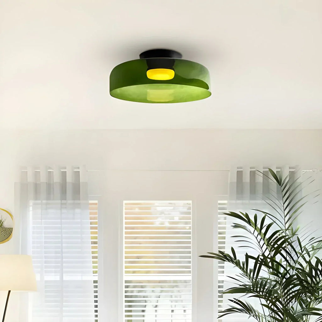 Colored Glass Ceiling Light for Bedroom ByMagi