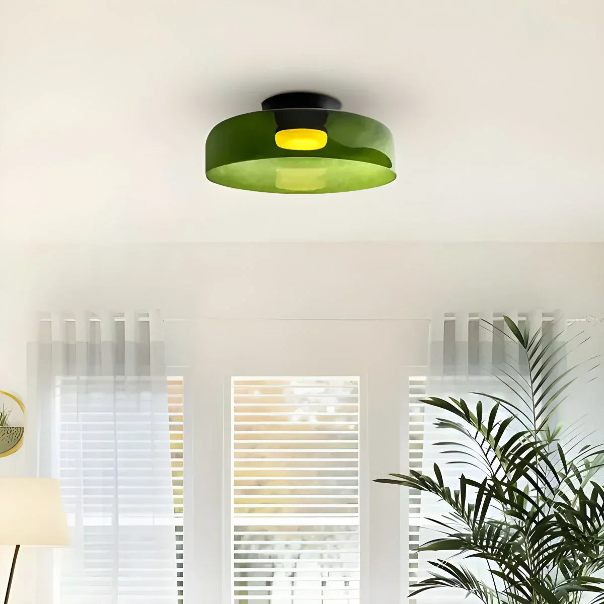 Colored Glass Ceiling Light for Bedroom ByMagi