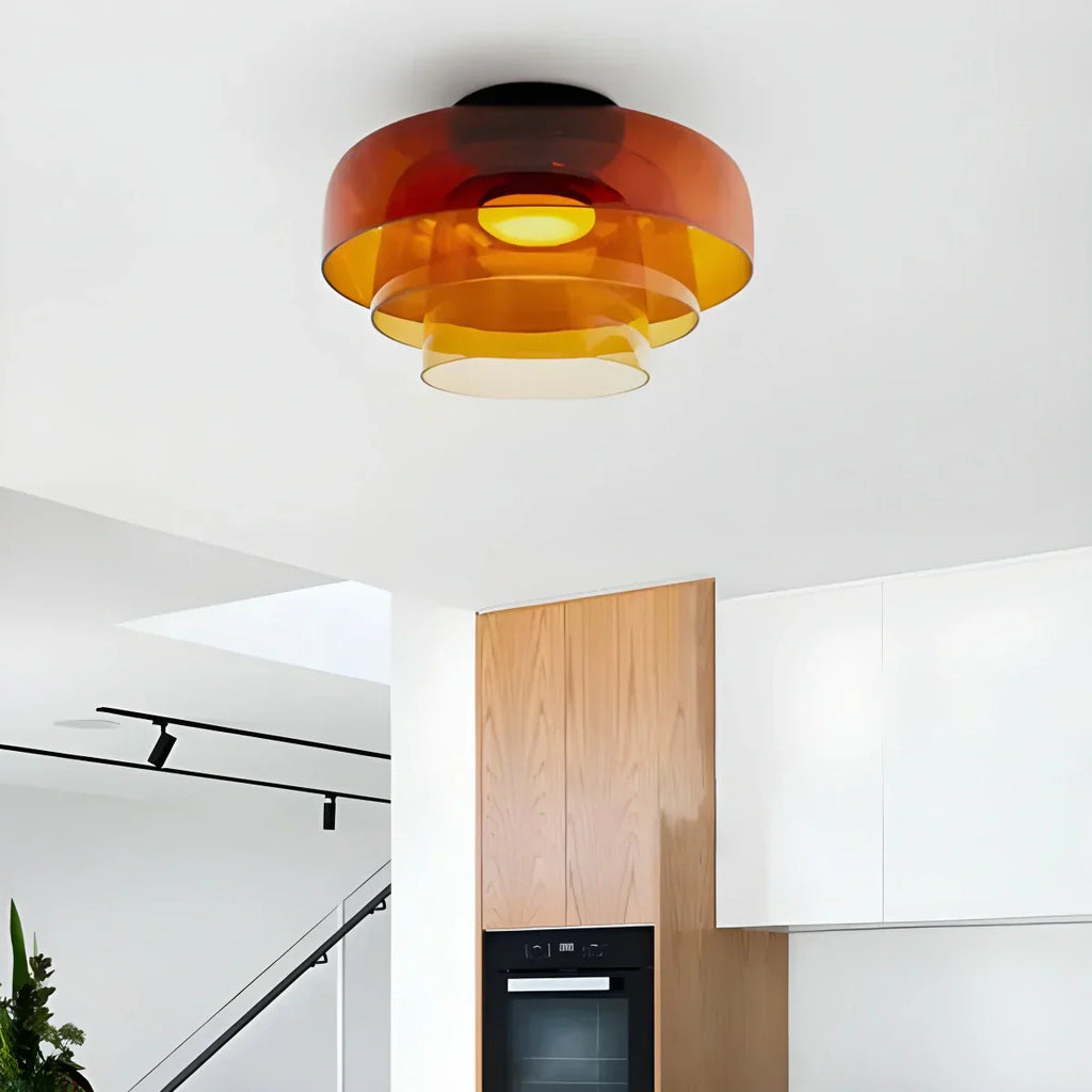 Colored Glass Ceiling Light for Bedroom ByMagi