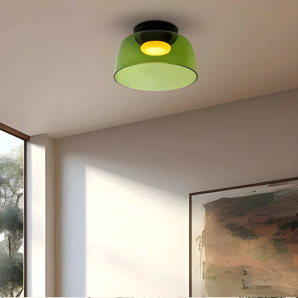 Colored Glass Ceiling Light for Bedroom ByMagi