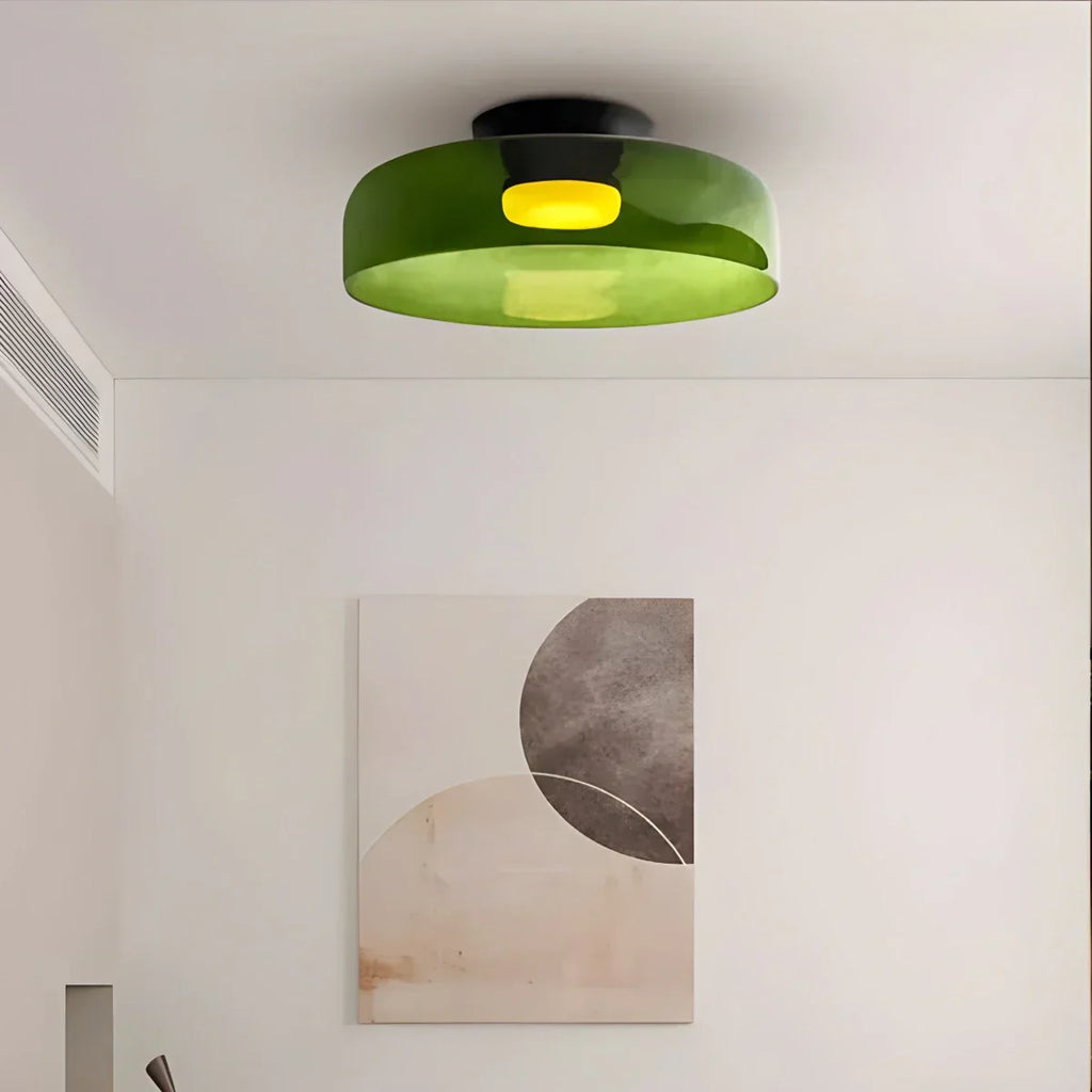 Colored Glass Ceiling Light for Bedroom ByMagi