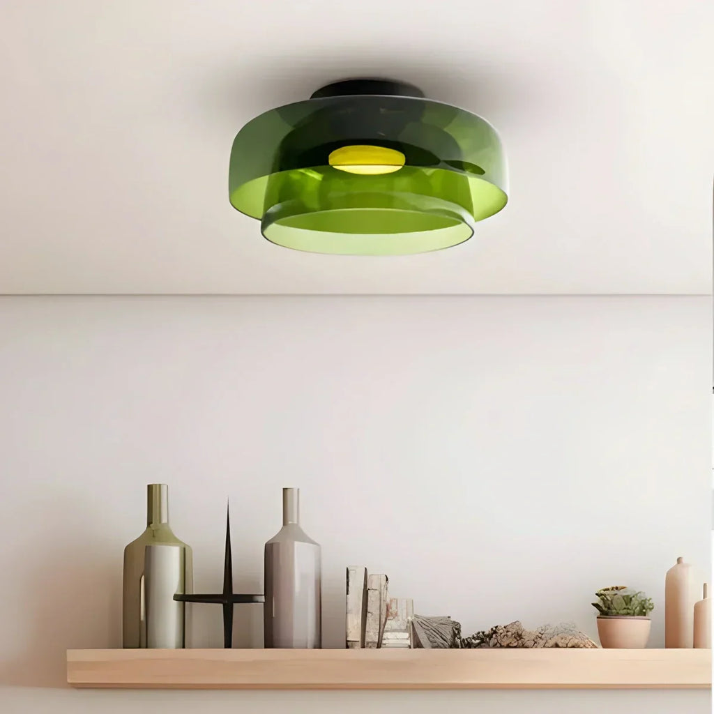 Colored Glass Ceiling Light for Bedroom ByMagi