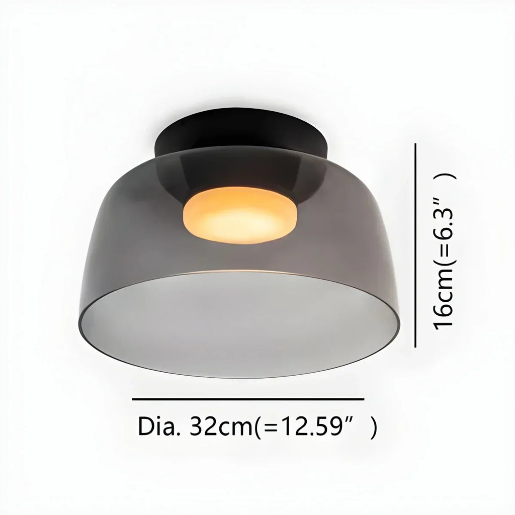 Colored Glass Ceiling Light for Bedroom ByMagi