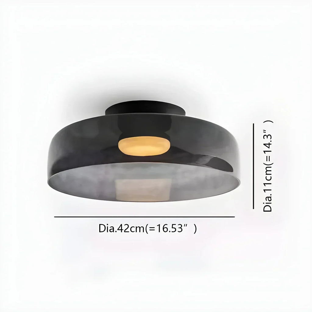 Colored Glass Ceiling Light for Bedroom ByMagi