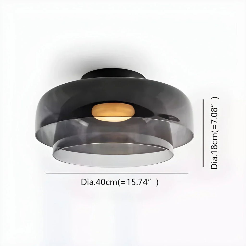 Colored Glass Ceiling Light for Bedroom ByMagi