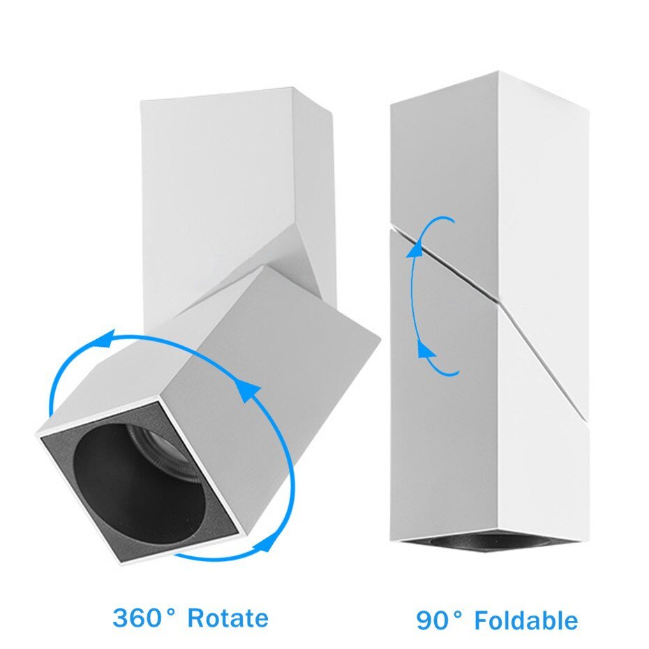 Square Adjustable Surface Mounted Downlight Fixture