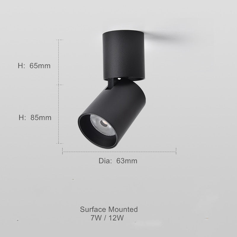Round Adjustable Surface-Mount Downlight ByMagi